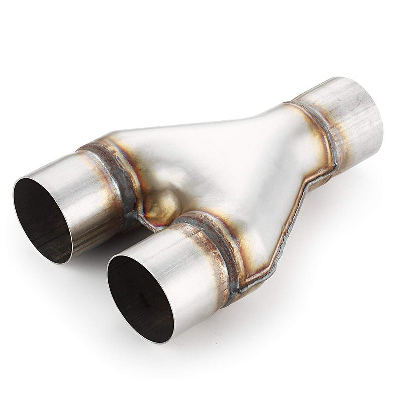 A-KARCK Exhaust Y Pipe 2.5" Inlet, A-KARCK Stainless Steel 2.5" Outlet 10" Long Y Pipe Withstands High Temperatures - Image 1